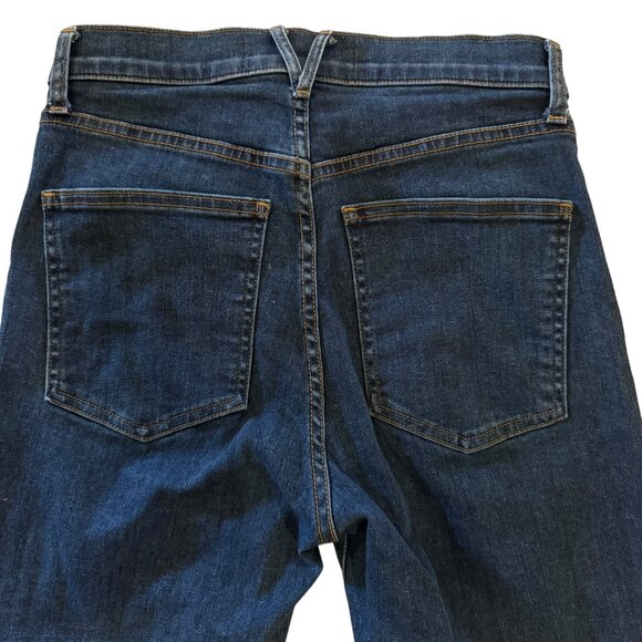 Veronica Beard Ryleigh Slim Straight High Rise Denim Jeans in Washed Oxf… - Picture 14 of 16